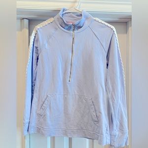 Lilly Pulitzer Blue 50+ Skipper Popover Quarter Zip
